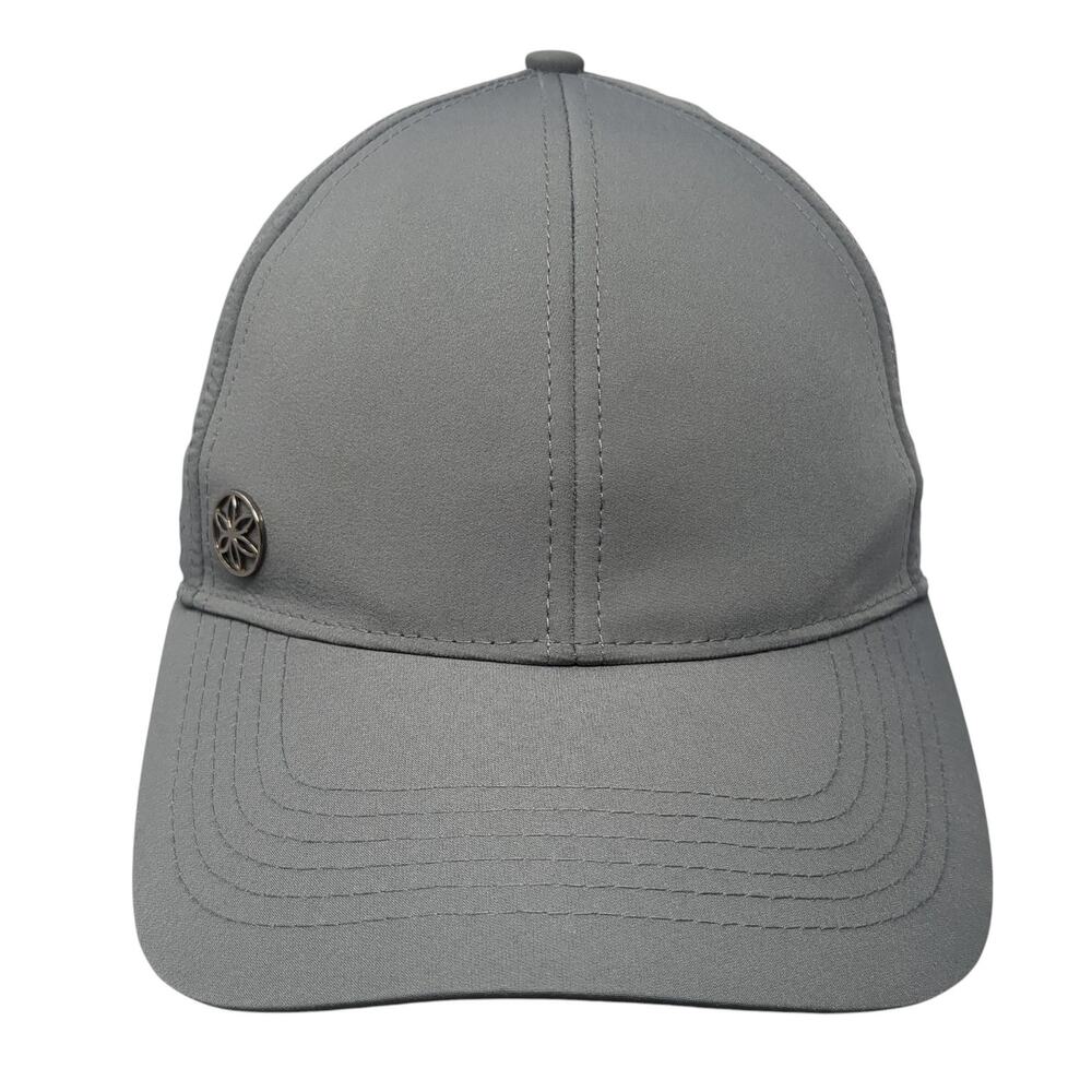 Gaiam Logo Strapback Hat Gray One Size Adjustable Solid 6 Panel Outdoor